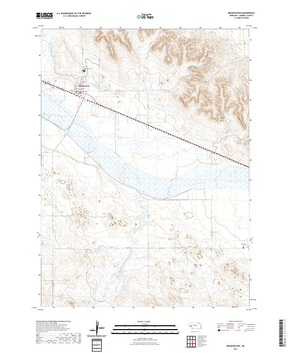 USGS Topographic Map – Broadwater