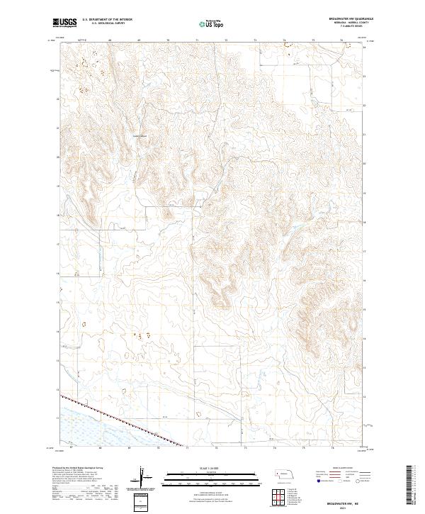 USGS Topographic Map – Broadwater NW