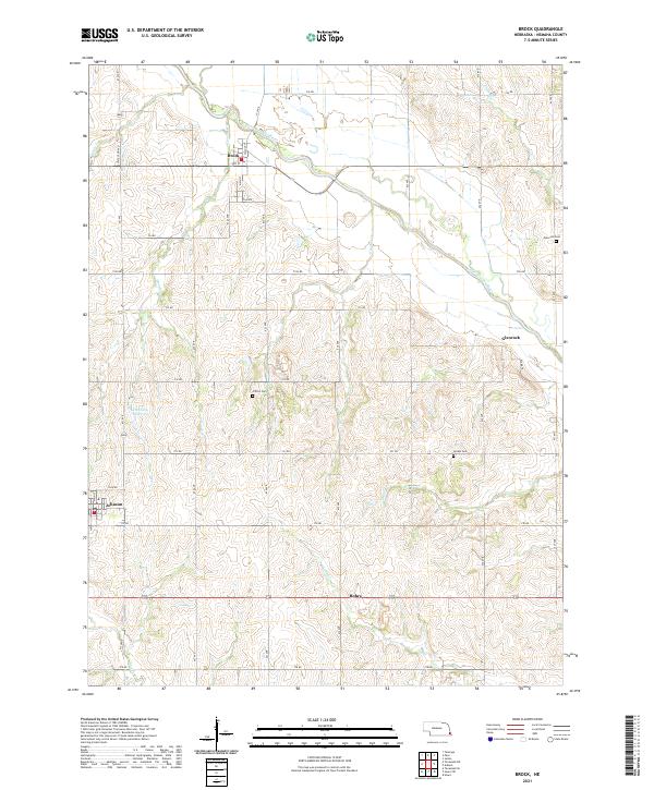 USGS Topographic Map – Brock