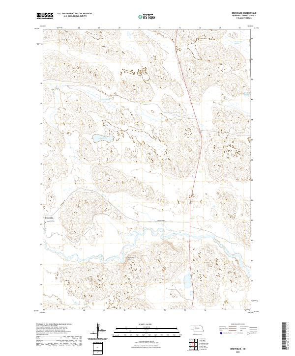 USGS Topographic Map – Brownlee