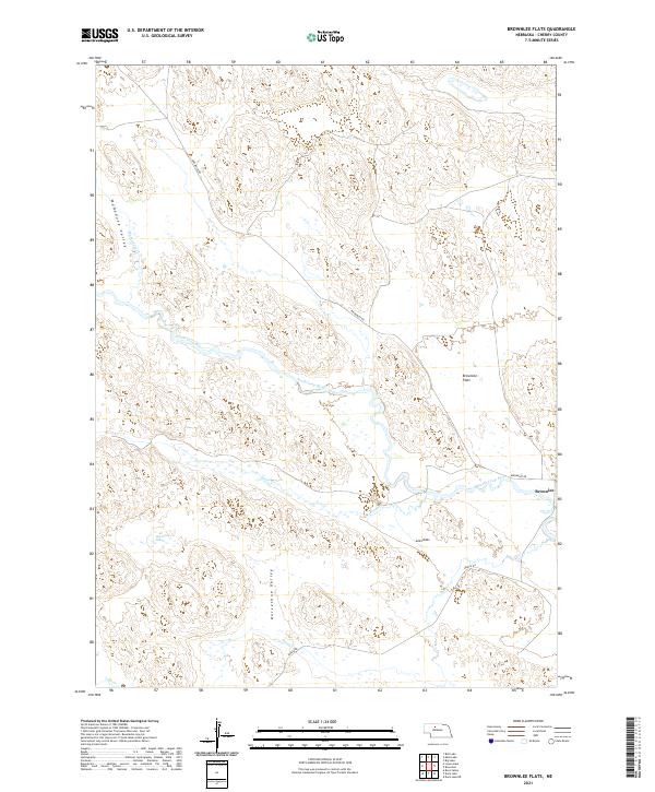 USGS Topographic Map – Brownlee Flats
