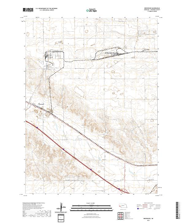 USGS Topographic Map – Brownson