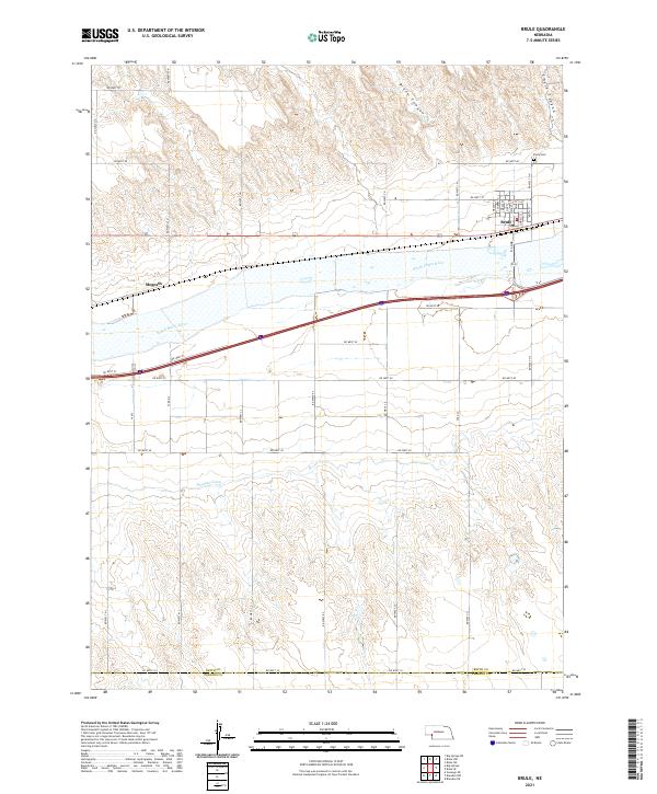 USGS Topographic Map – Brule