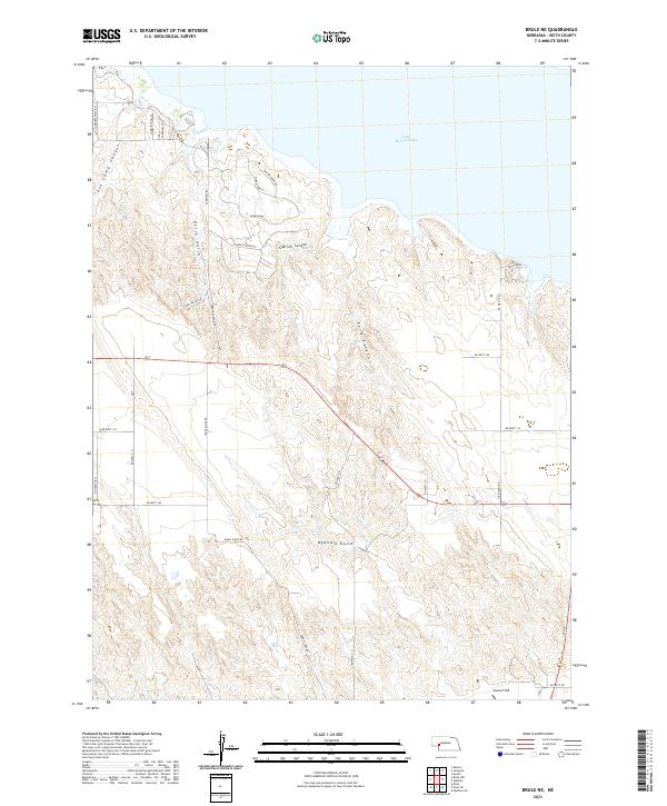 USGS Topographic Map – Brule NE