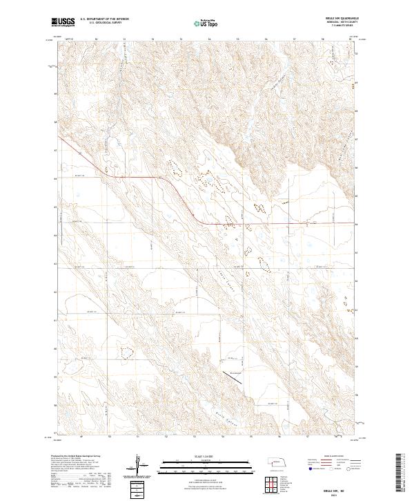 USGS Topographic Map – Brule NW