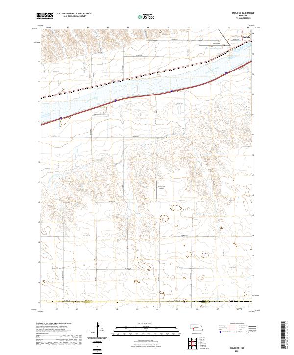 USGS Topographic Map – Brule SE