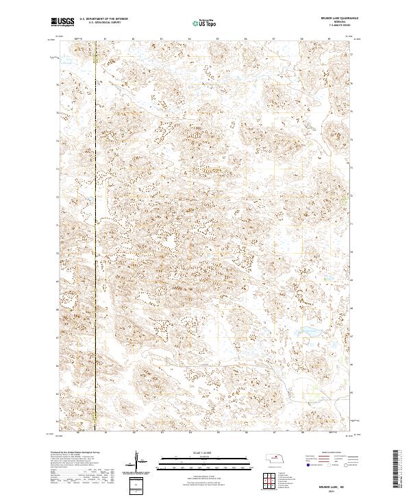 USGS Topographic Map – Bruner Lake