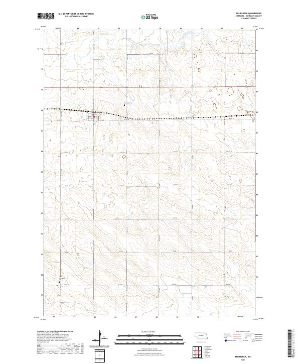 USGS Topographic Map – Brunswick