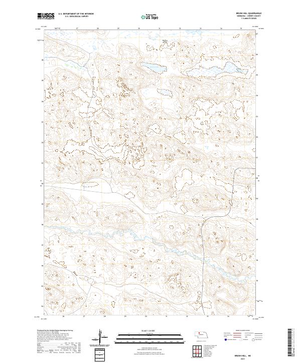 USGS Topographic Map – Brush Hill