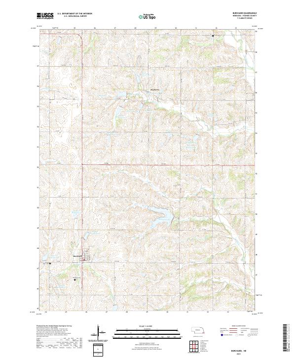 USGS Topographic Map – Burchard