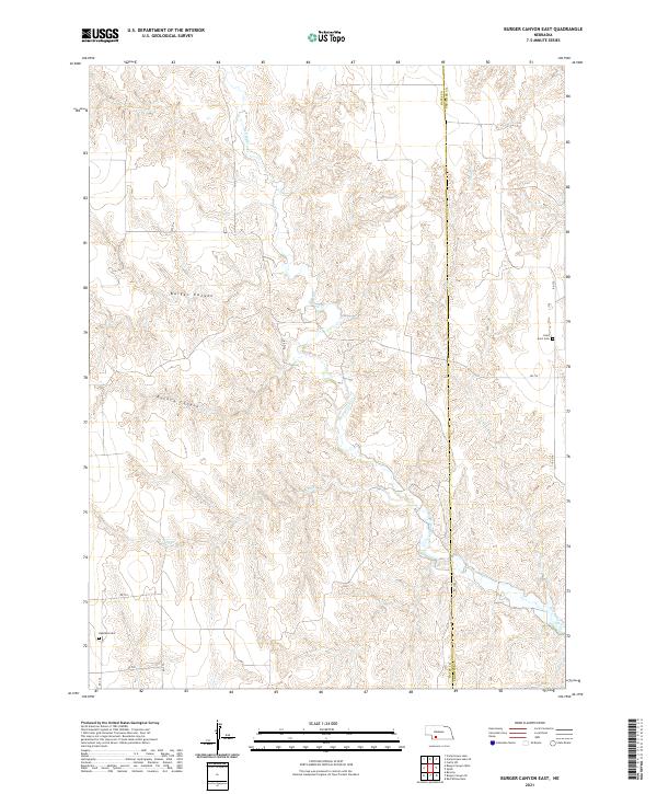 USGS Topographic Map – Burger Canyon East