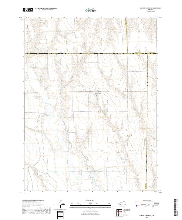 USGS Topographic Map – Burger Canyon SE