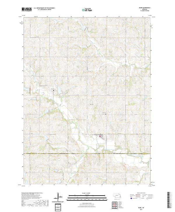 USGS Topographic Map – Burr