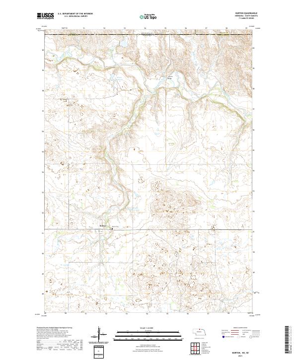 USGS Topographic Map – Burton