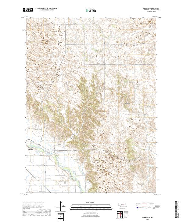 USGS Topographic Map – Burwell SE