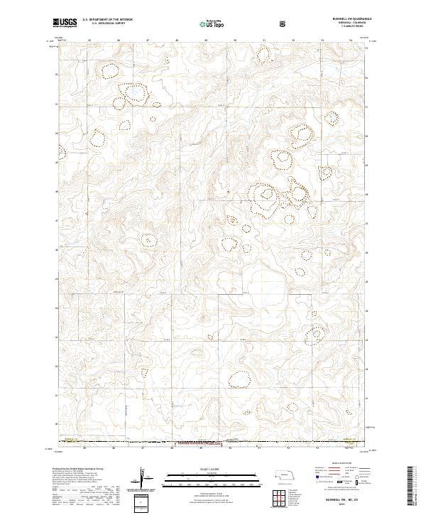 2021 Map of Bushnell SW, 2021 Print