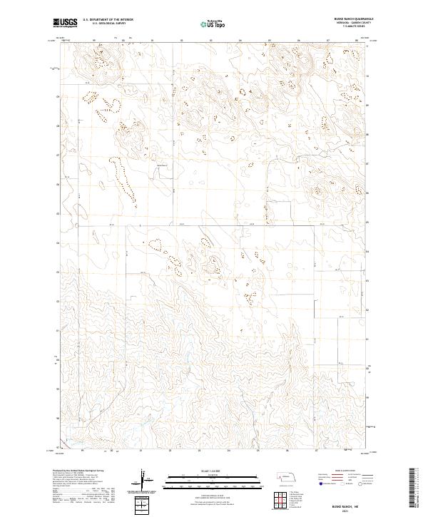 2021 Map of Buske Ranch, 2021 Print