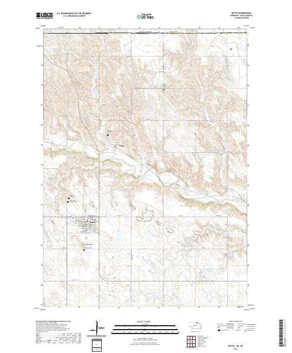 USGS Topographic Map – Butte