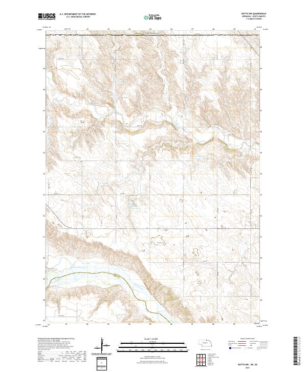 USGS Topographic Map – Butte NW