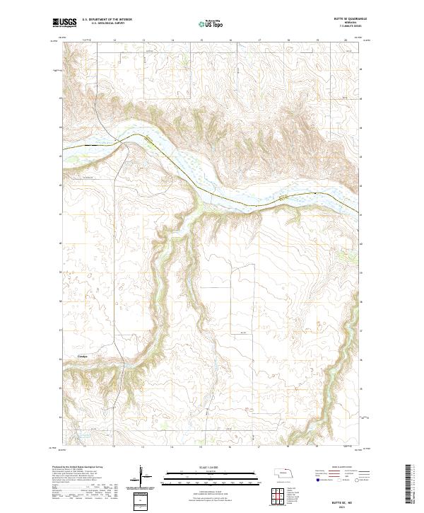 USGS Topographic Map – Butte SE