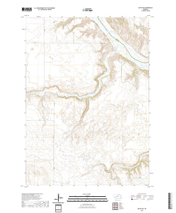 USGS Topographic Map – Butte SW
