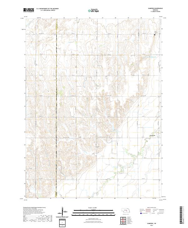 USGS Topographic Map – Cameron
