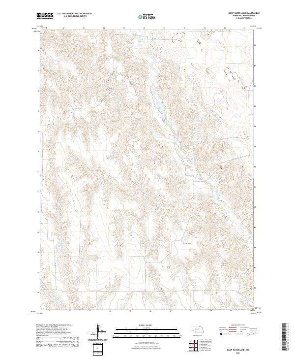 USGS Topographic Map – Camp Hayes Lake