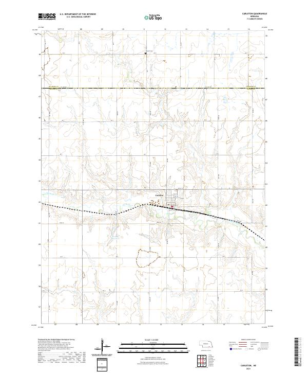 USGS Topographic Map – Carleton