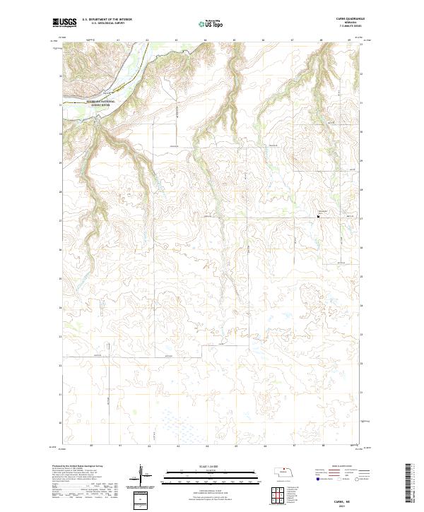 USGS Topographic Map – Carns