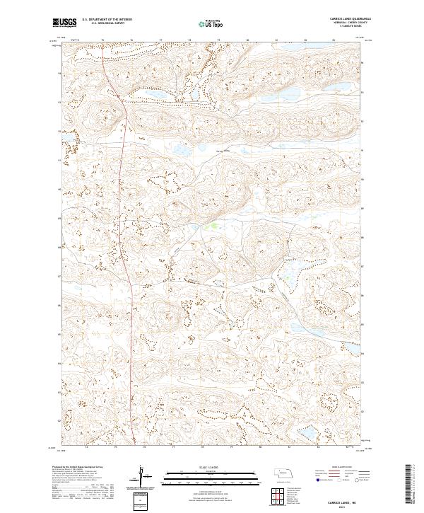 USGS Topographic Map – Carrico Lakes
