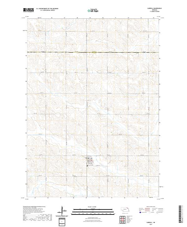 USGS Topographic Map – Carroll