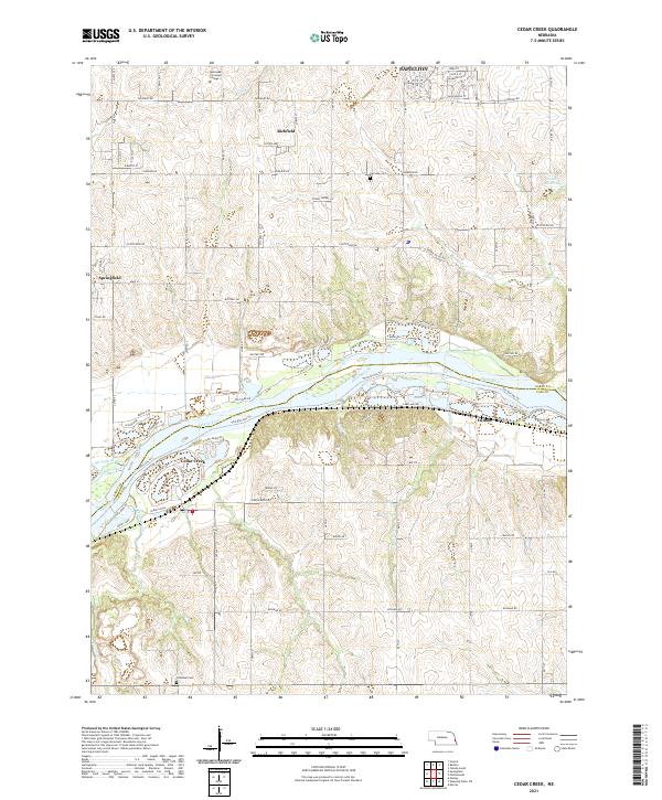 USGS Topographic Map – Cedar Creek