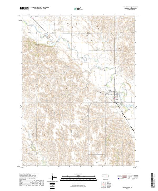 USGS Topographic Map – Cedar Rapids