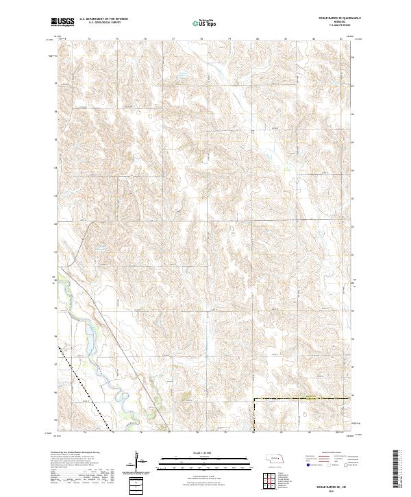 USGS Topographic Map – Cedar Rapids SE