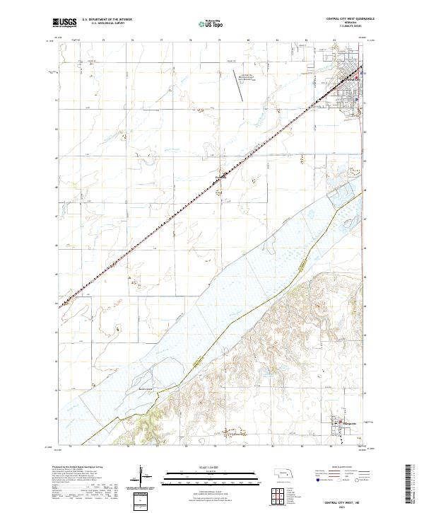 USGS Topographic Map – Central City West