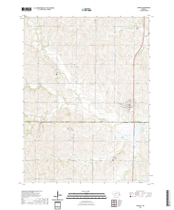 USGS Topographic Map – Ceresco