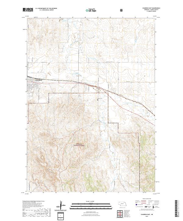 USGS Topographic Map – Chadron East