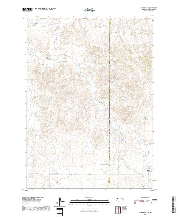 USGS Topographic Map – Chadron NE