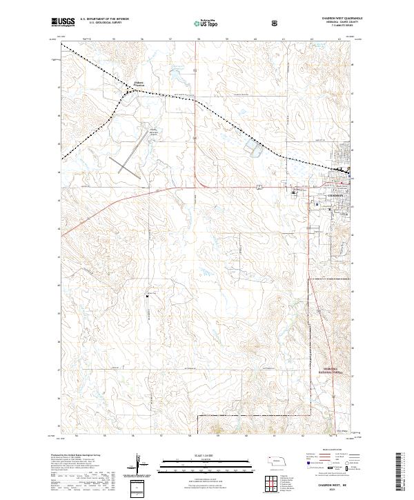 USGS Topographic Map – Chadron West