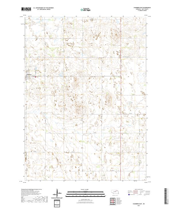 USGS Topographic Map – Chambers East