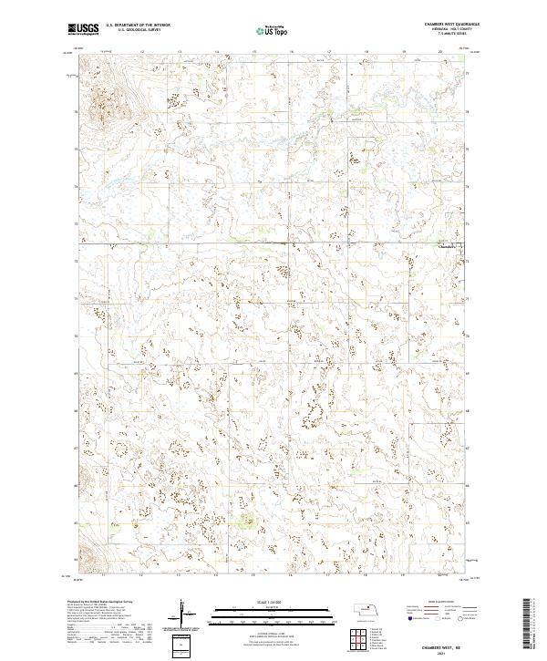 USGS Topographic Map – Chambers West