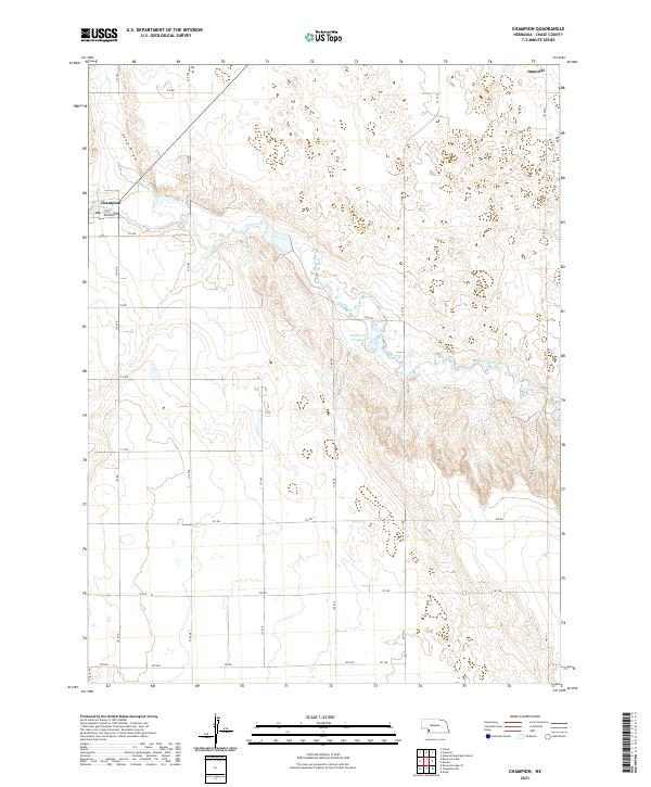 USGS Topographic Map – Champion
