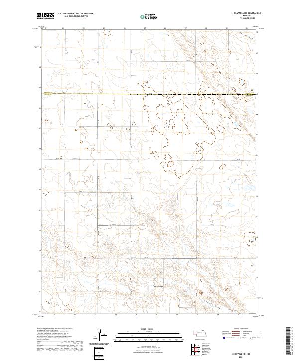 2021 Map of Chappell NE, 2021 Print