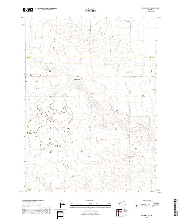 2021 Map of Chappell NW, 2021 Print