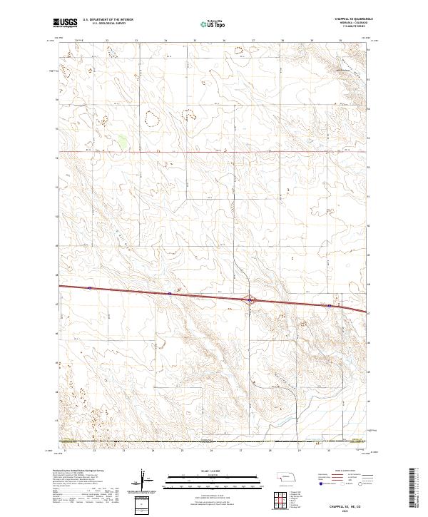 USGS Topographic Map – Chappell SE