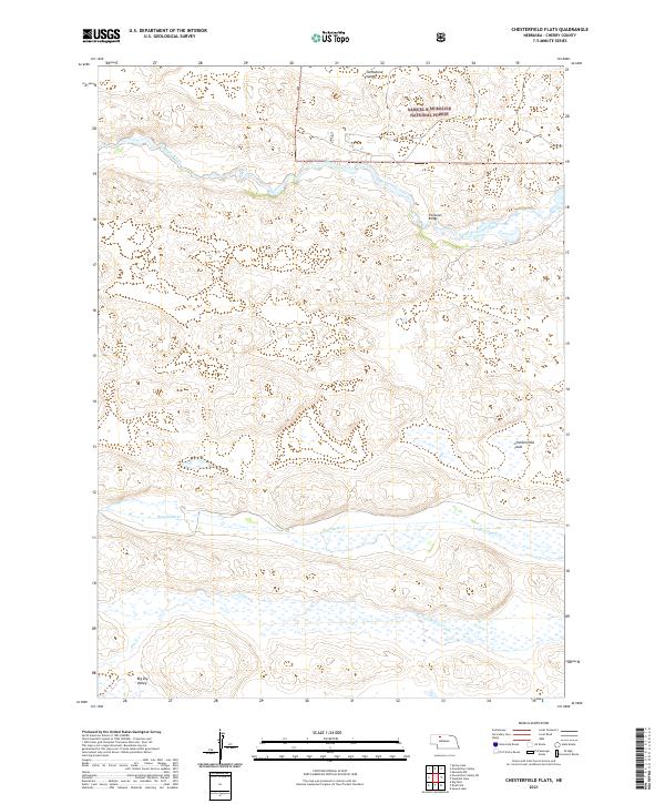 USGS Topographic Map – Chesterfield Flats
