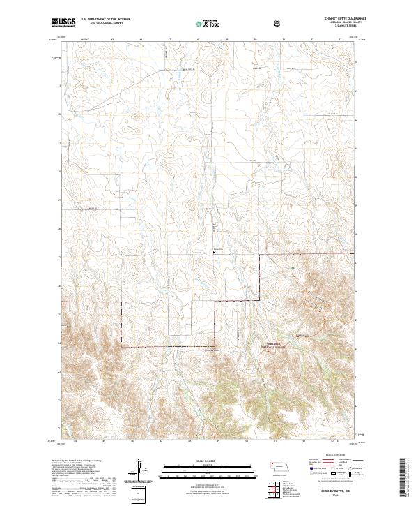USGS Topographic Map – Chimney Butte