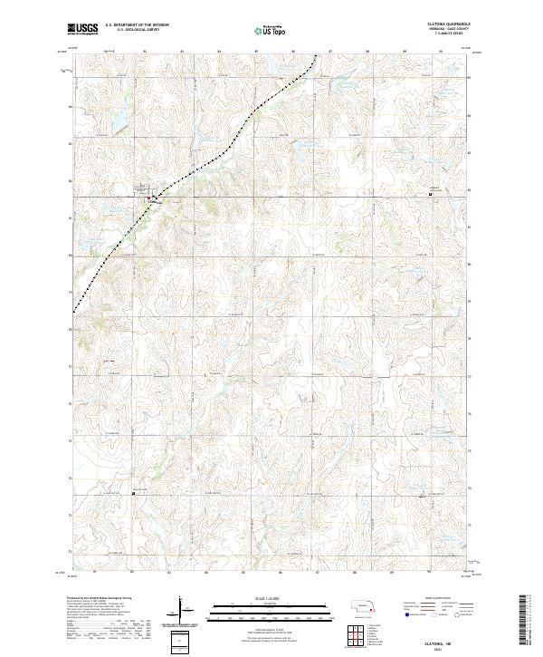 USGS Topographic Map – Clatonia