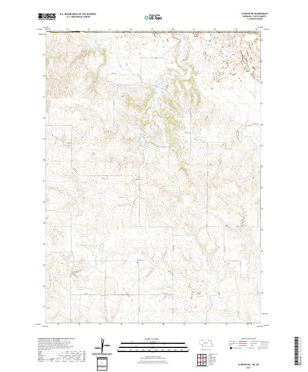 USGS Topographic Map – Clinton NE