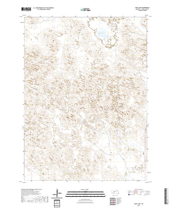 USGS Topographic Map – Cody Lake